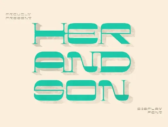 Her And Son font