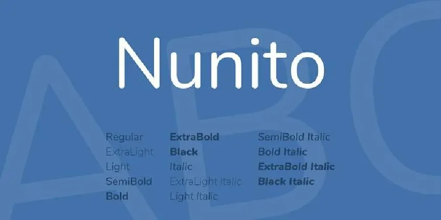 Nunito Family font