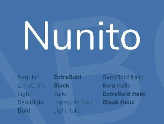 Nunito Family font