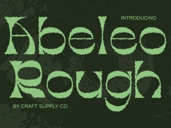 Abeleo Rough font