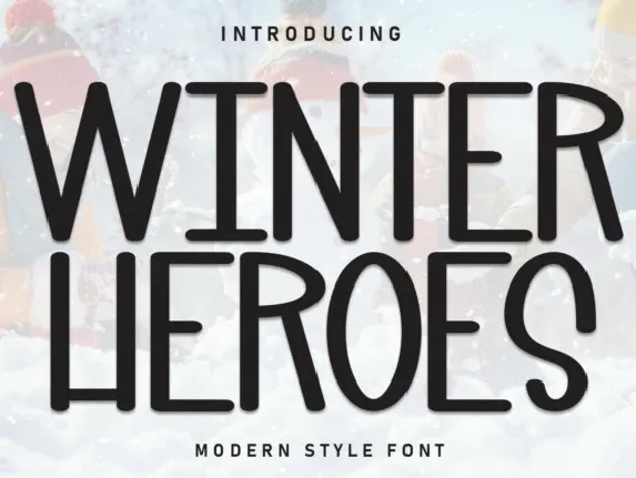 Winter Heroes Display font