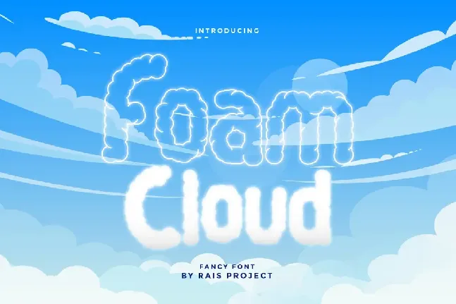 Foam Cloud Demo font