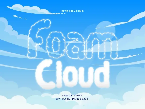 Foam Cloud Demo font