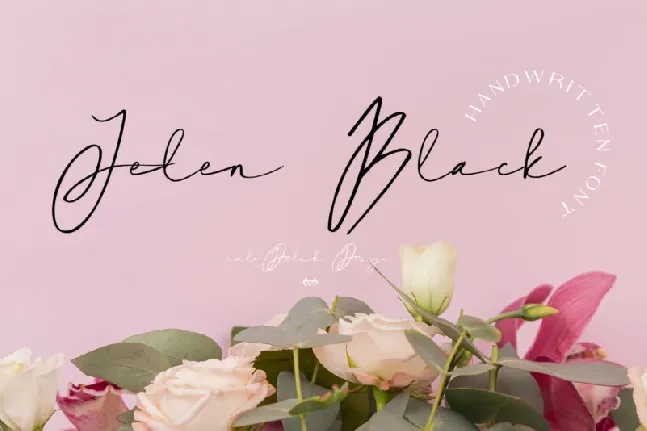 Jelen Black Signature font