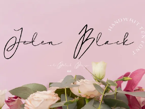 Jelen Black Signature font