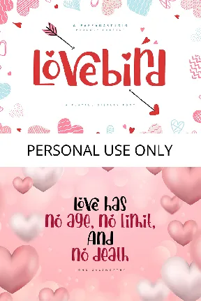 Lovebird Free font