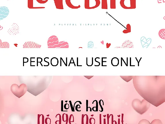 Lovebird Free font