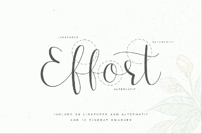 Effort font