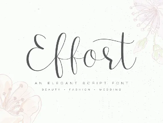 Effort font