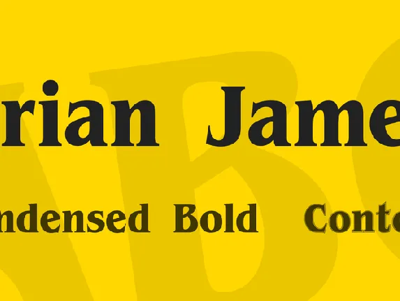 Brian James font