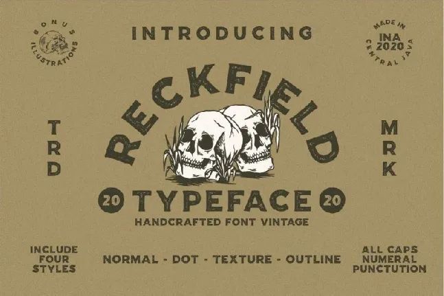 Reckfield Display Typeface font