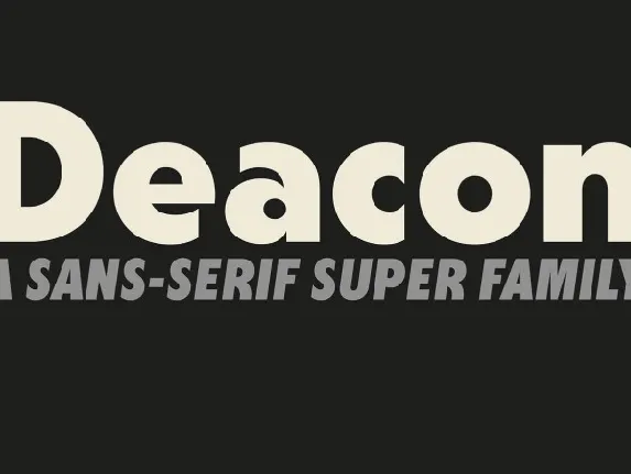 Deacon Family font