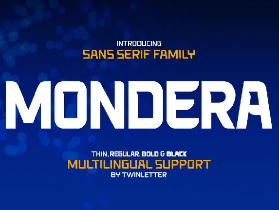 Mondera font