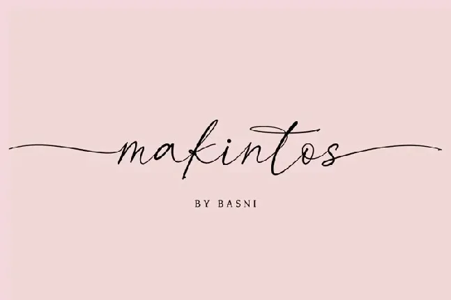 Makintos font