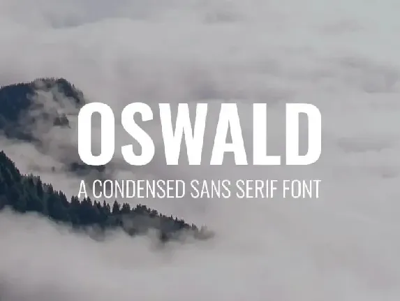 Oswald Family font