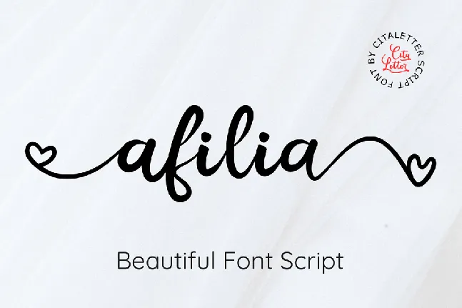 Afilia Script font