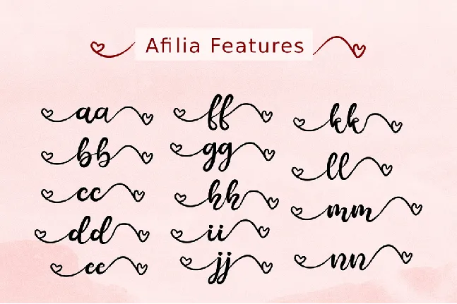 Afilia Script font