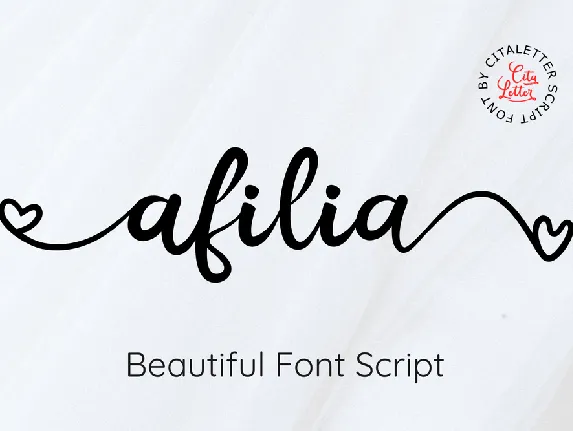 Afilia Script font