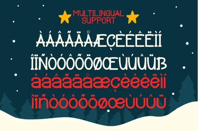 Snowen Christmas Display font