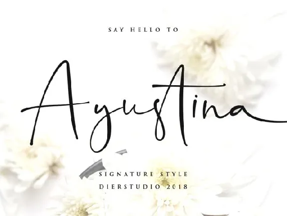 Ayustina Signature font