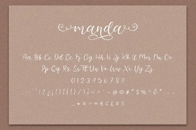 Manda font