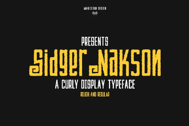 Sidger Nakson font