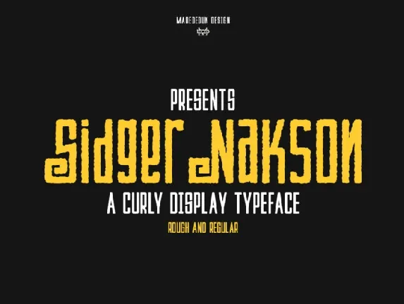 Sidger Nakson font