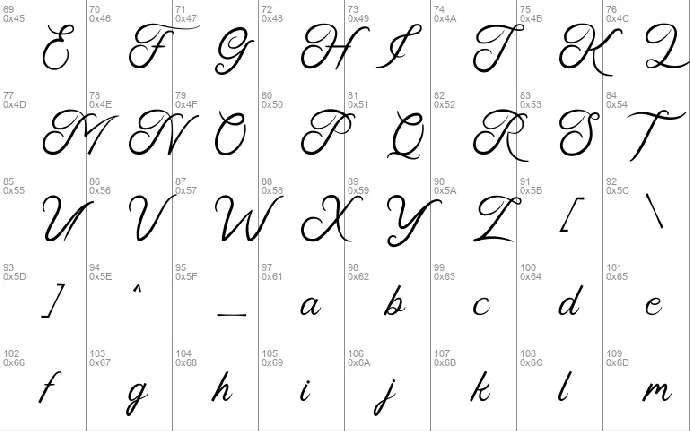 Faldith font