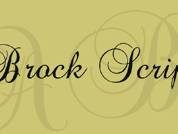 Brock Script font