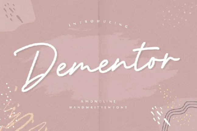 Dementor Monoline Handwritten font