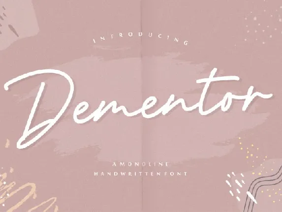 Dementor Monoline Handwritten font