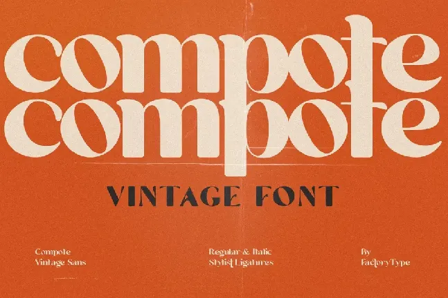 Compote font