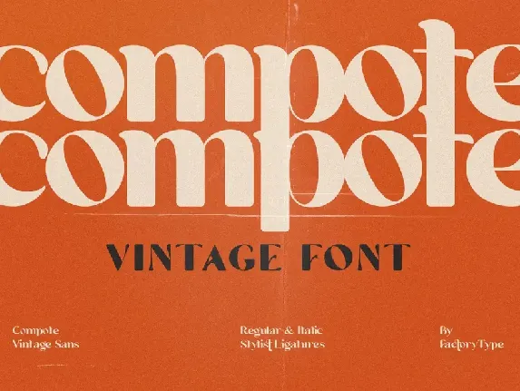 Compote font