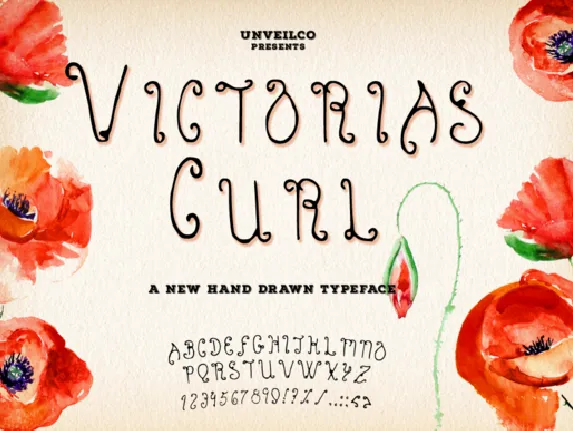 Victoria’s Curl Typeface font