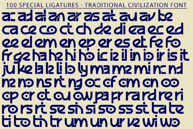 Traditional Civilization Demo font