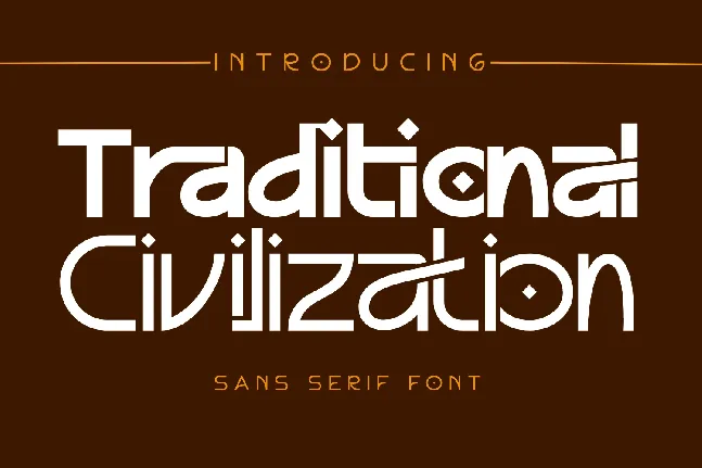 Traditional Civilization Demo font