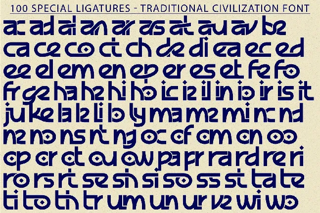 Traditional Civilization Demo font