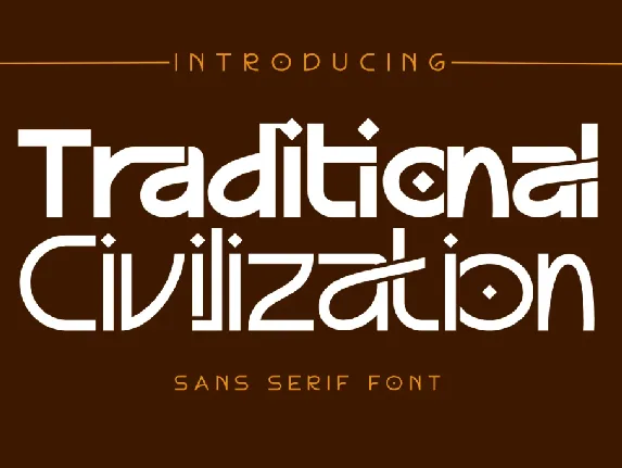 Traditional Civilization Demo font