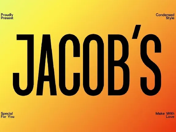 Jacobâ€™s font