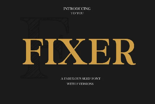 Fixer font