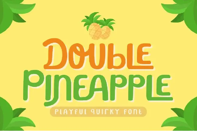 Double Pineapple font