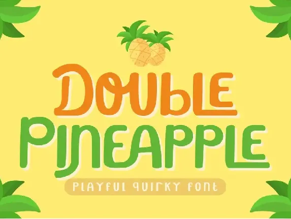 Double Pineapple font