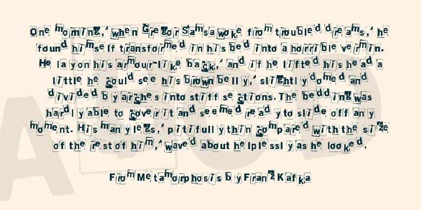 Lumihyeena font