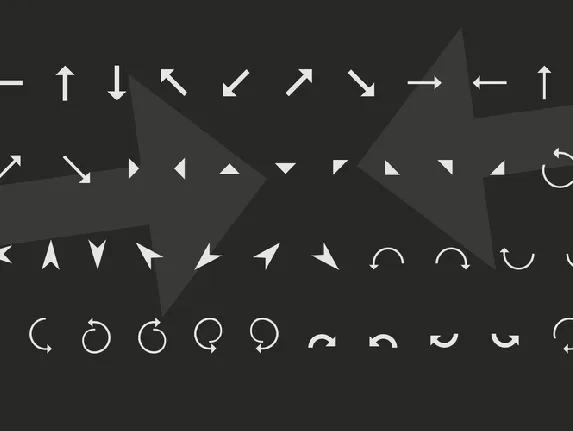 Arrows font