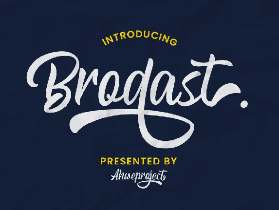 Brodast font