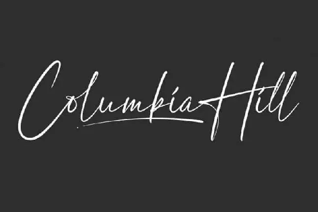 Columbia Hill Script font