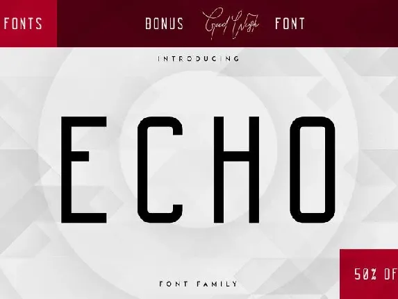 Echo 14 Family + Bonus font