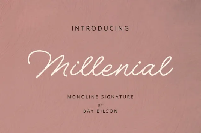 Millenial Script font