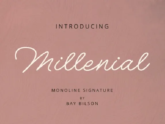 Millenial Script font