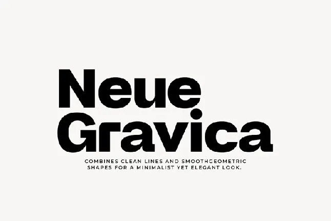 Neue Gravica Family font